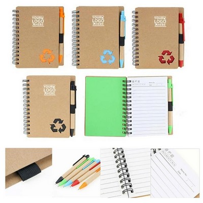 Spiral Notebook and Pen