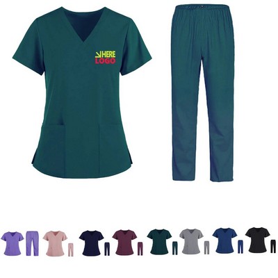 Scrubs Medical Uniform Top Pant Set