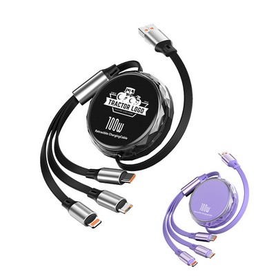 3-in-1 Retractable Fast Charging Cable