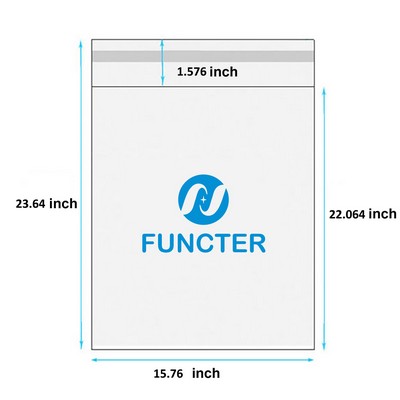 15.76 x 23.64" OPP Self Sealing Cellophane Bags