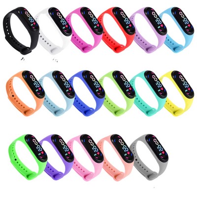 Waterproof LED Digital Watch w/TPU Band
