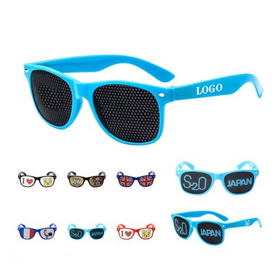 Customizable Patriotic Perforated Eye Shades
