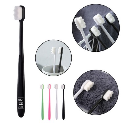 Wave Soft Bristle Toothbrush for Men Women Couples Family Ultra Fine Gentle 10K+ Nylon Filaments