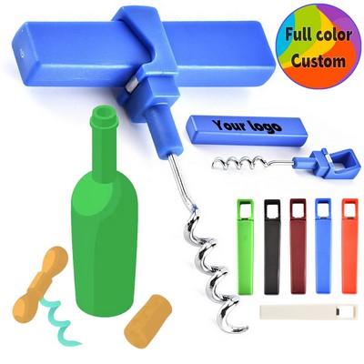 Full Color Custom Pocket Portable Wine Bottle Opener Pen