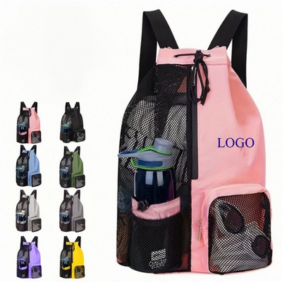 Unisex-Adult Drawstring Mesh Equipment Bag