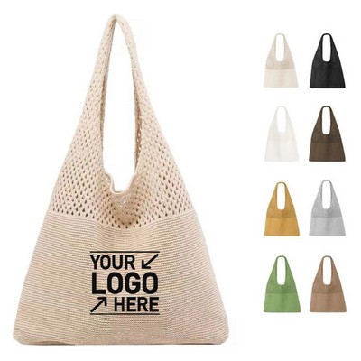 Summer Hobo Crochet Beach Tote Shoulder Bag