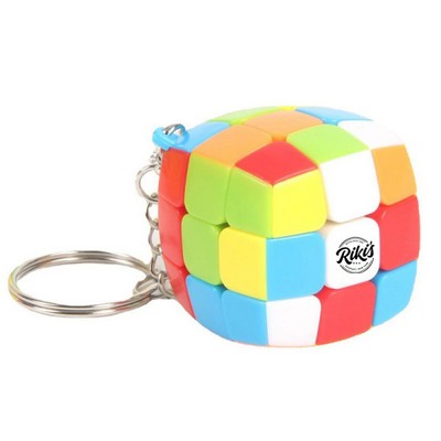 Colorful Mini Puzzle Cube Keychain