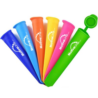 7.9X1.7" Reusable Silicone Ice Pop Molds