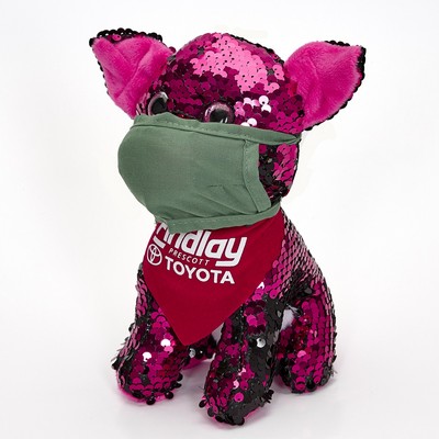 Pig With Mask and Bandana