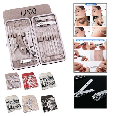 Diamond Pattern Manicure Tool Set