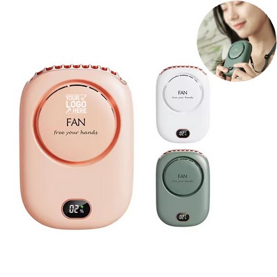 Portable Mini Lazy Man's Leafless Handheld Waist Neck Fan