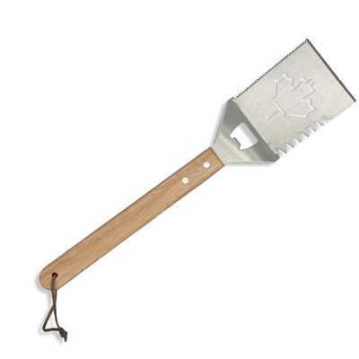 Multifunction Grill Spatula With Wooden Handle