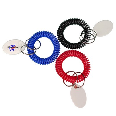 EVA Bracelet Wrist Coil w/Tag Keyring