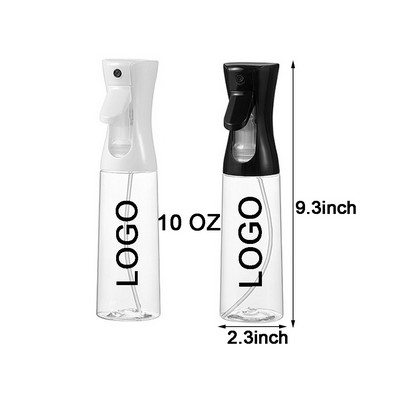 10 oz Portable PET Continuous Spray Bottle 2''x9''