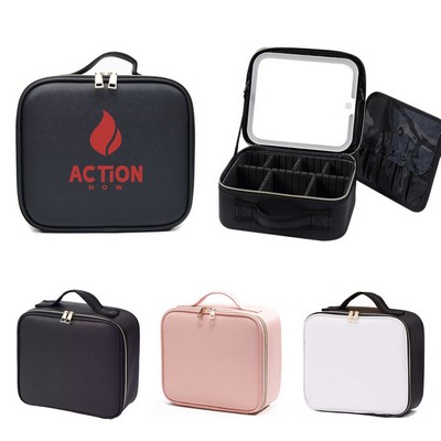 Large Capacity Makeup Bag w/ Mirror