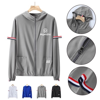 Plus Size Men's Sun Protection Jacket