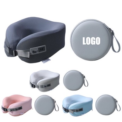 Neck Travel Pillow Memory Foam With EVA Storage Box