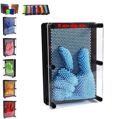 Classic 3D Pin Art Board Toy Sculpture For Children Adults Office Desk Toy