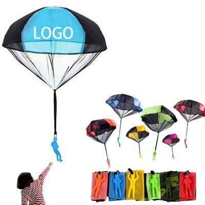 Children Hand Throwing Parachute Toy