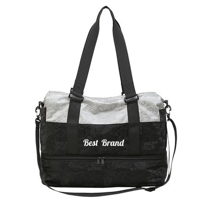 Versatile Two - Tone Weekend Duffel