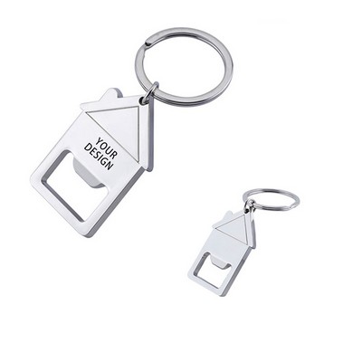 House Bottle Opener Key Chain