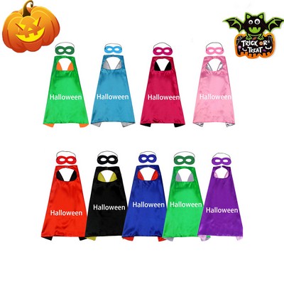 Kids Superhero Capes With Eye Mask