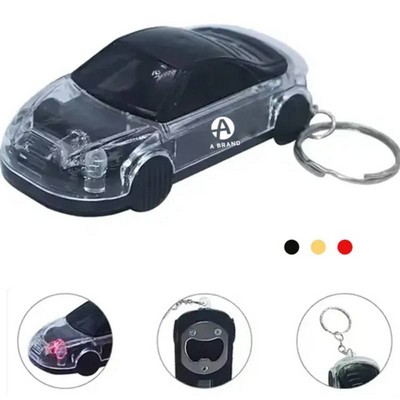 Car-Shaped LED & Bottle Opener Keychain