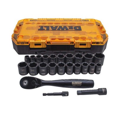 DeWalt 23Pc 3/8" Deep Combination Impact Socket Set