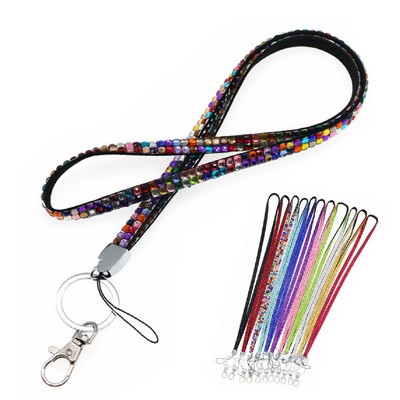 Luxury Rhinestone Crystal Lanyard