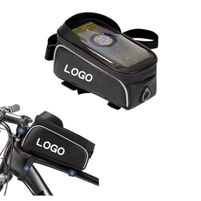 Waterproof Bike Phone Front Frame Bag with Stable Mount