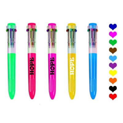10 Colors Ballpoint Pen