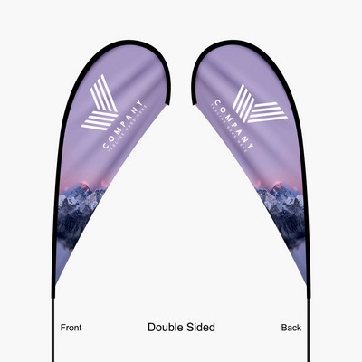 13.5' Teardrop Flag Double Sided