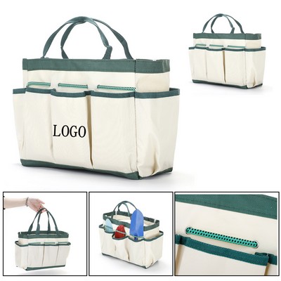 Multi-Pocket Garden Tote for Tools & Supplies