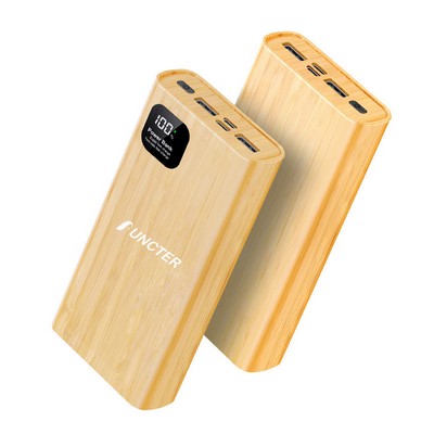 10,000 mAh PD 22.5W Bamboo Pattern Power Bank