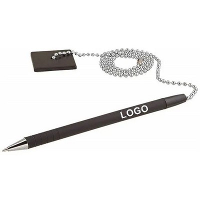 Counter Chain Pen with Square Adhesive Base