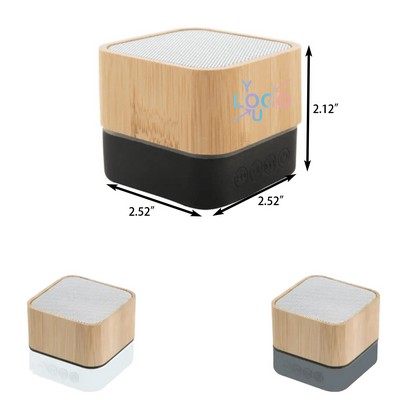 Compact Bamboo Wireless Speaker