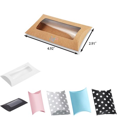 Kraft Paper Pillow Gift Boxes