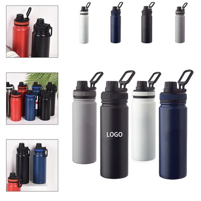 23 Oz. Stainless Steel Water Bottle Featuring a Convenient Carry Loop