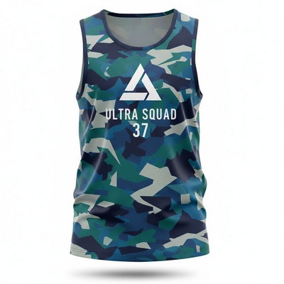Cotton-Feel Sublimated Jersey Tank Top for Unisex & Kids
