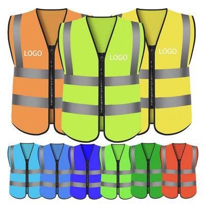 Class 2 Hi Viz Knitted Reflective Running Safety Vest