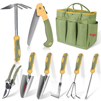 9 Piece Stainless Steel Gardening Hand Tools Set