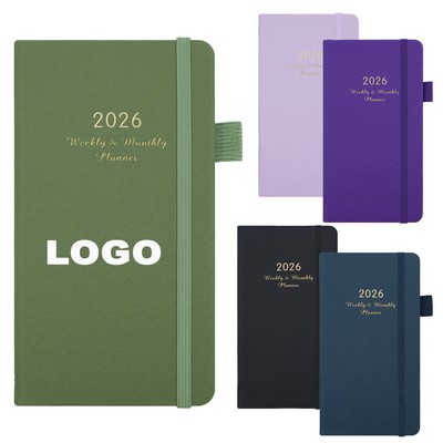 Portable 12-Month Weekly Planner Journal Office Notebook