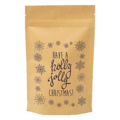 Snowflakes Predesigned Kraft Barrier Pouch (5"W x 8"H x 2.5"D)