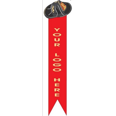 Fireman Hat Bookmark w/ Black Back