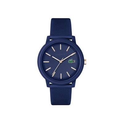 Lacoste L.12.12. Gents Blue Silicone Strap Watch