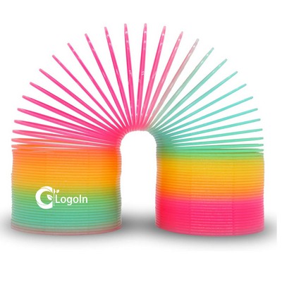 3.6" Jumbo Rainbow Coil Spring Toy