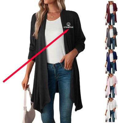 Lightweight Long Sleeve Women's Cardigan