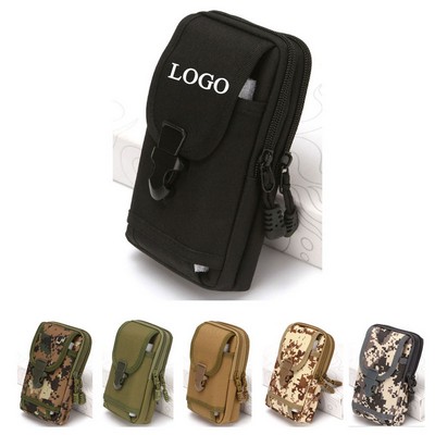 6.5" Mobile Phone Portable Durable Oxford Cloth Waist Bag for Climbing and Hiking