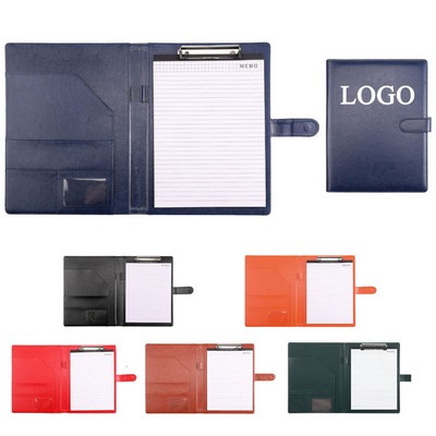 Business Multi-functional Portable Leather PU Conference Contract A4 Folder