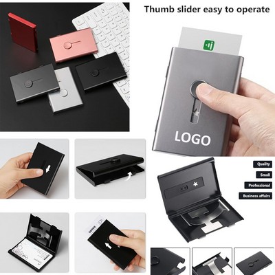 Portable Slide-Out Business Card Holder